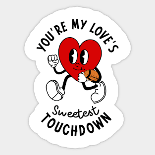 Valentine's Day Football Couple Rugby Sports Love Sticker